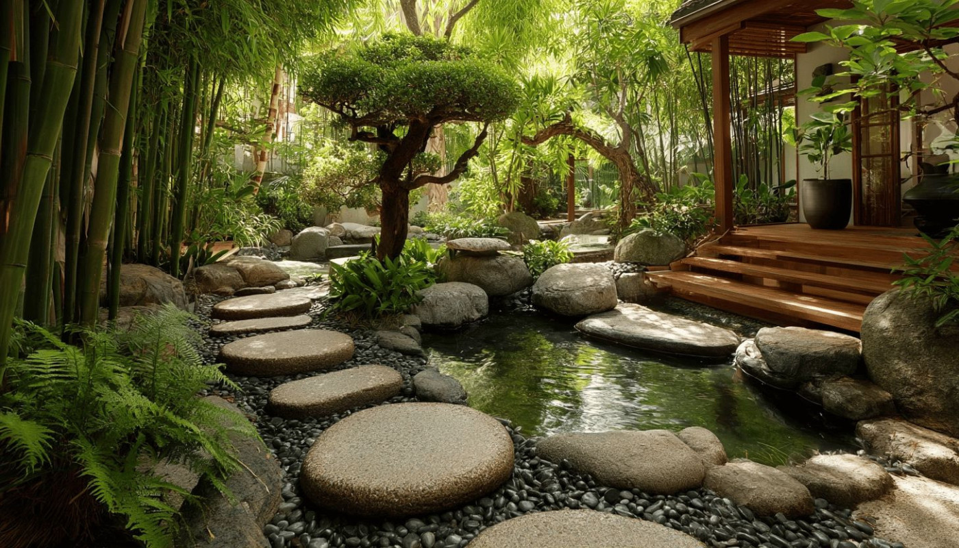 Aménagement d'un coin de jardin zen étapes et plantes favorisant la relaxation
