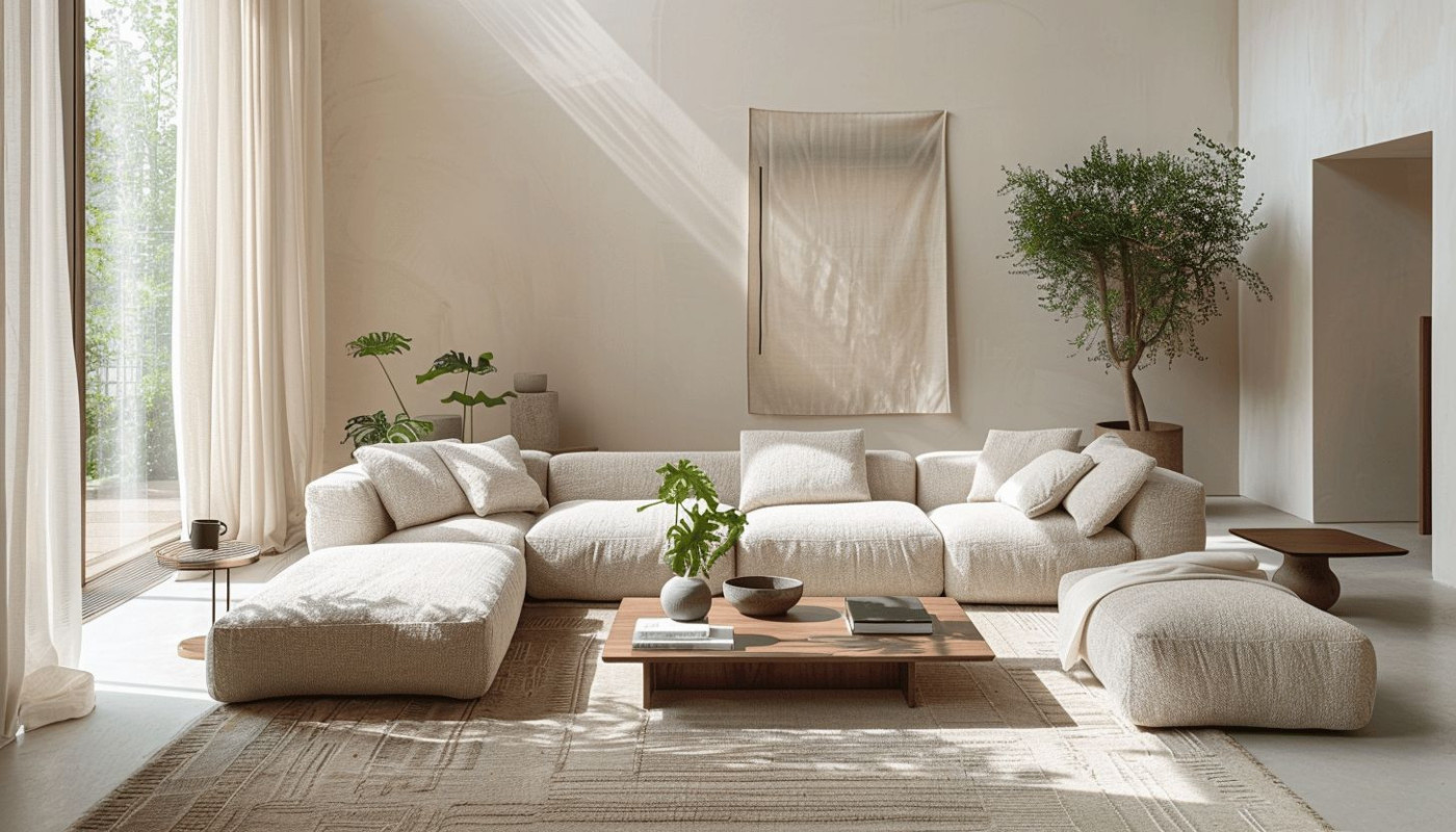 Décoration minimaliste secrets d'une maison épurée et élégante
