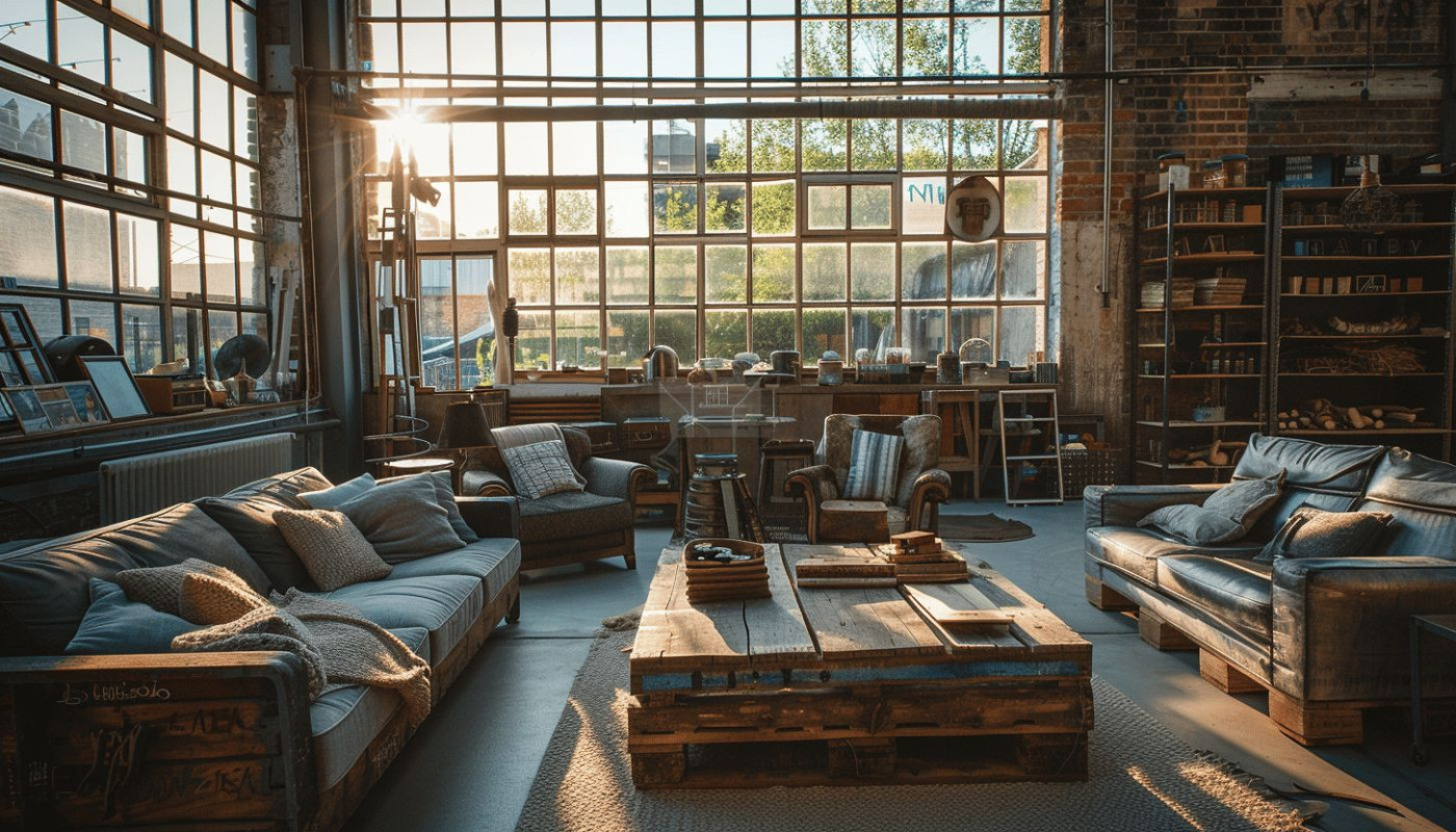 Techniques pour intégrer des matériaux recyclés dans la déco industrielle